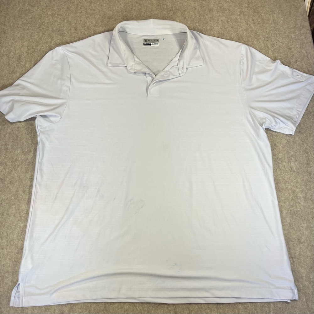 PGA Tour Pro Series Golf Polo Shirt Stretch, Size XXL, Bright White